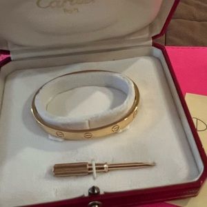 Authentic Cartier rose gold LOVE bracelet size 17cm
